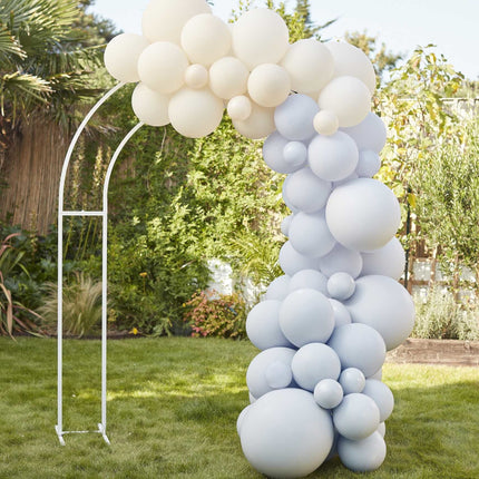 Feestbazaar Ballonnen Set Chique Blauw & Crème