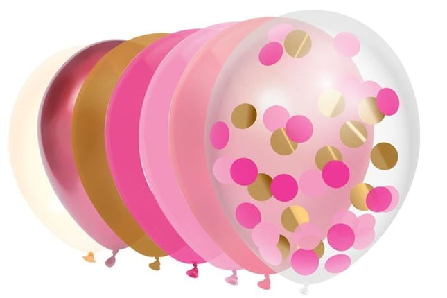 Feestbazaar Ballonnen Set Colorfull Princess - 10 Stuks