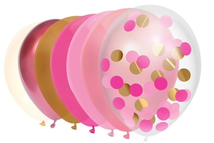 Feestbazaar Ballonnen Set Colorfull Princess - 10 Stuks