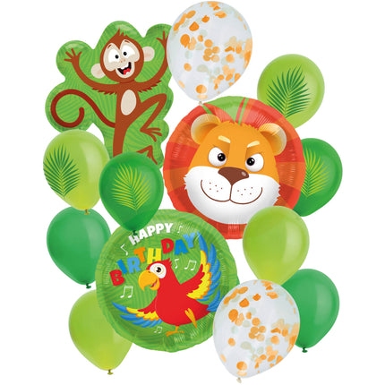 Feestbazaar Ballonnen Set Jungle (14-delig)