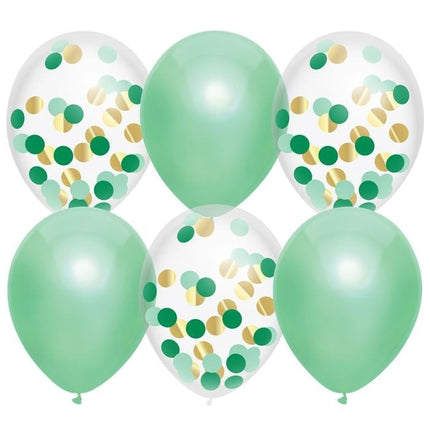 Feestbazaar Ballonnen Set Mint Groen - 6 stuks
