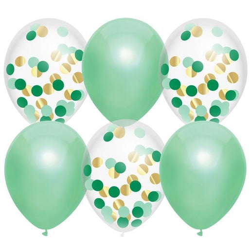 Feestbazaar Ballonnen Set Mint Groen - 6 stuks