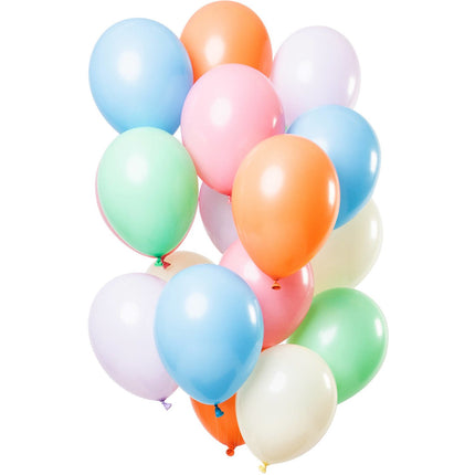 Feestbazaar Ballonnen Set Pretty Pastel Premium 30cm - 15 Stuks