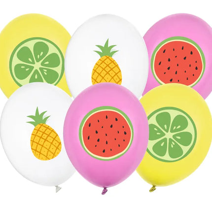 Feestbazaar Ballonnen Set Tropical Fruit (6st)
