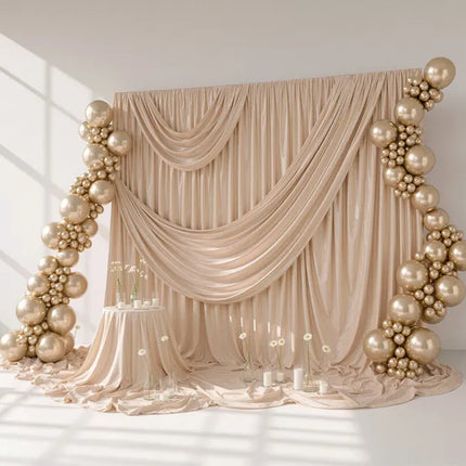 Feestbazaar Ballonnen Shiny Luxe Champagne Gold (10st)