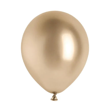Feestbazaar Ballonnen Shiny Luxe Champagne Gold (10st)