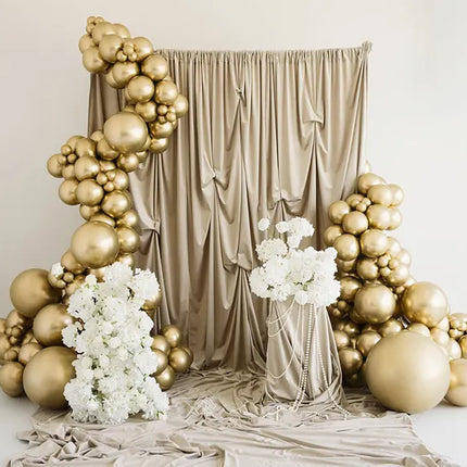 Feestbazaar Ballonnen Shiny Luxe Goud (10st)
