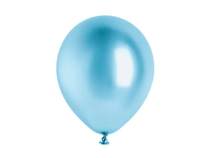 Feestbazaar Ballonnen Shiny Luxe Ice Blue (10st)