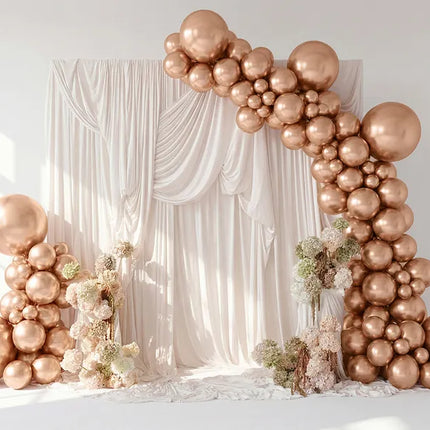 Feestbazaar Ballonnen Shiny Luxe Rose Goud (10st)