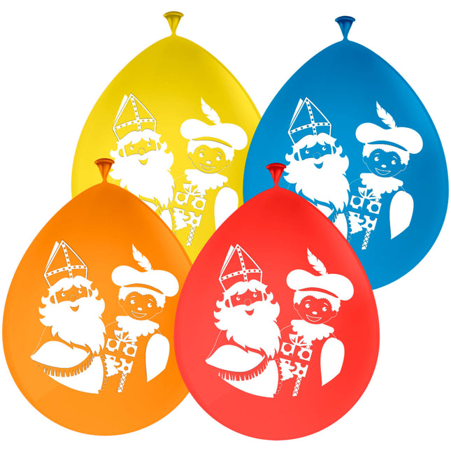 Feestbazaar Ballonnen Sint en Piet (8st)