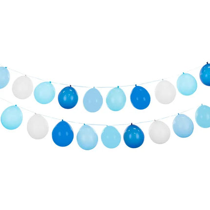 Feestbazaar Ballonnen Slinger 3 in 1 Blauw