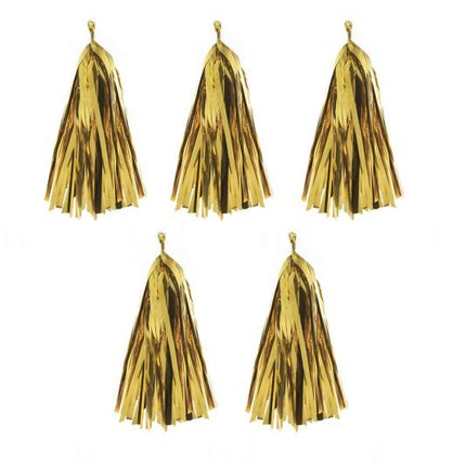 Feestbazaar Ballonnen Tassels Goud - 5 Stuks