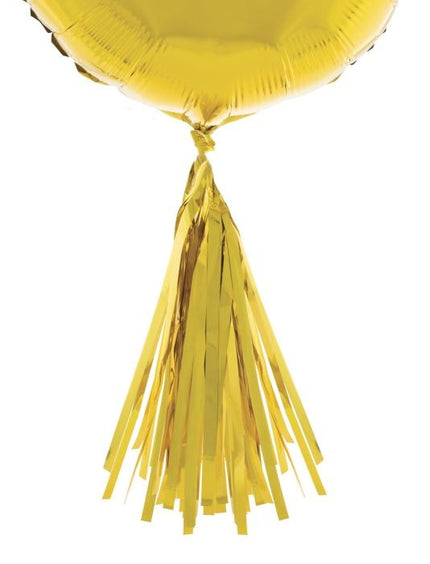 Feestbazaar Ballonnen Tassels Goud - 5 Stuks