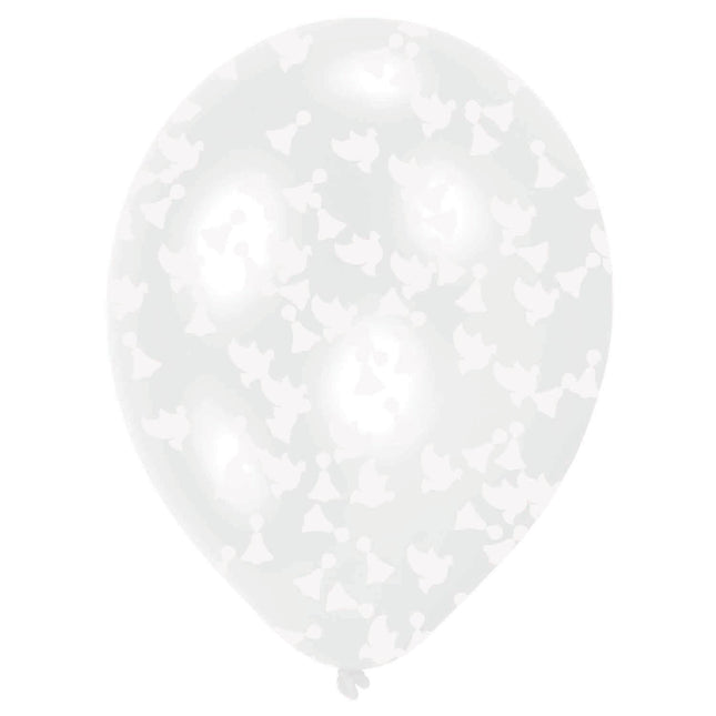 Feestbazaar Ballonnen Transparant Confetti Bruiloft (6st)