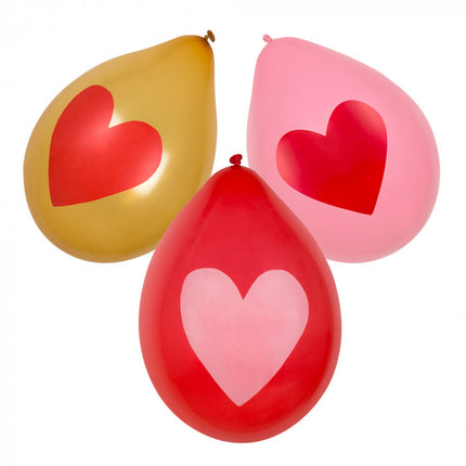 Feestbazaar Ballonnen Valentijn Hartjes (6st)