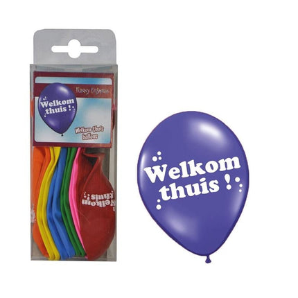 Feestbazaar Ballonnen Welkom Thuis - 12 Stuks
