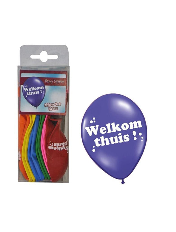 Feestbazaar Ballonnen Welkom Thuis - 12 Stuks