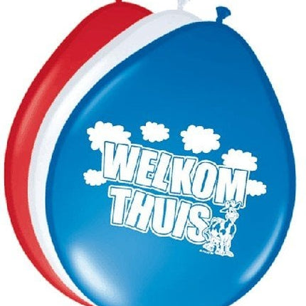 Feestbazaar Ballonnen 'Welkom thuis' (8 st)