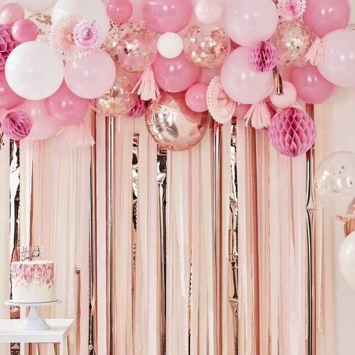 Feestbazaar Ballonnenboog Kit Luxe Blush/Peach/Rose