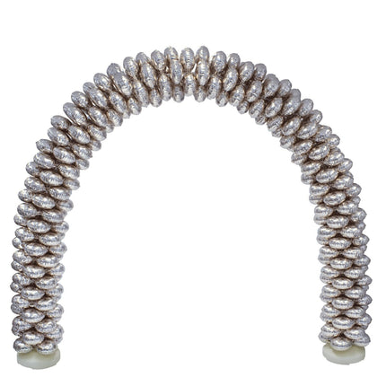 Feestbazaar Ballonnenboog Met Folieballonnen Rond Zilver