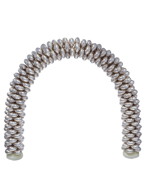 Feestbazaar Ballonnenboog Met Folieballonnen Rond Zilver