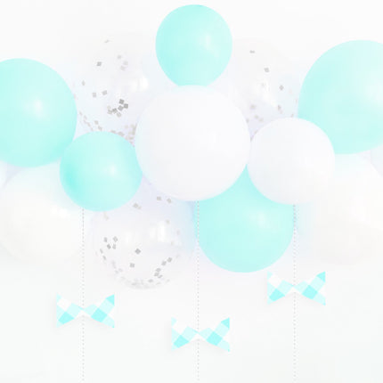 Feestbazaar Ballonnenboog Set Lichtblauw (15st)