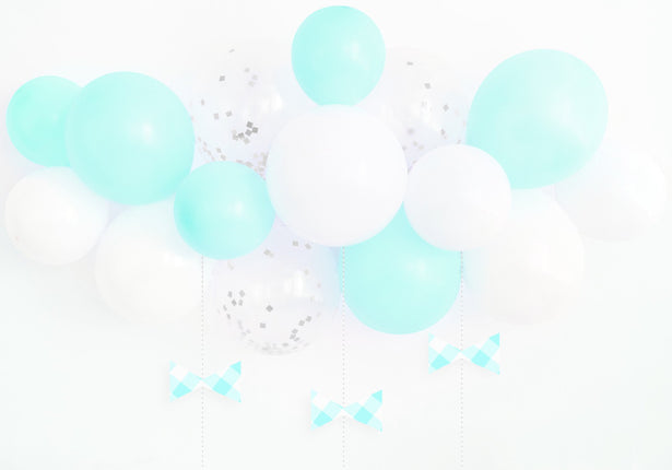 Feestbazaar Ballonnenboog Set Lichtblauw (15st)