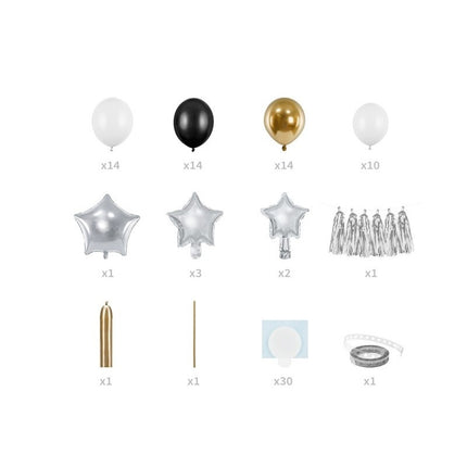 Feestbazaar Ballonnenboog Sterren Mix (167x135cm)