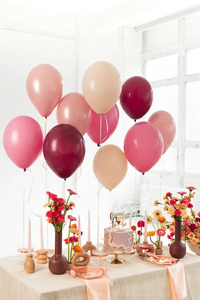 Feestbazaar Ballonnenmix Pink Bordeaux Beauty (10st)