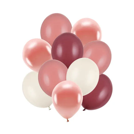 Feestbazaar Ballonnenmix Pink Bordeaux Beauty (10st)