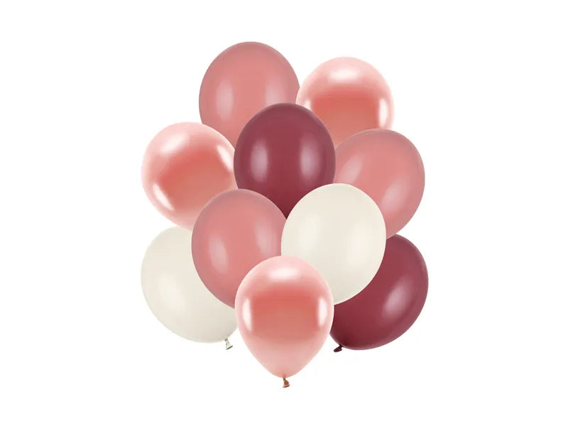 Feestbazaar Ballonnenmix Pink Bordeaux Beauty (10st)