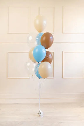 Feestbazaar Ballonnenmix Teddy Blauw (10st)