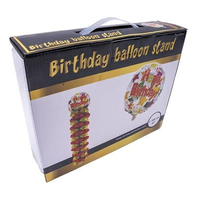 Feestbazaar Ballonnenpilaar Happy Birthday (160cm)