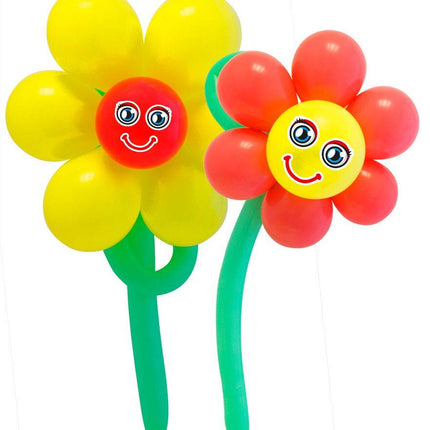 Feestbazaar Ballonnenset Bloemen 2 Stuks