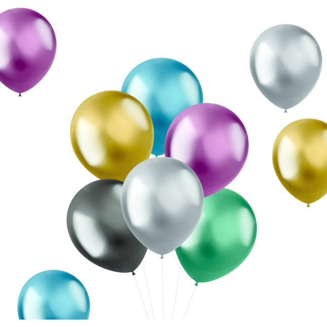 Feestbazaar Ballonnenset Chrome Shine Multikleur (10st)