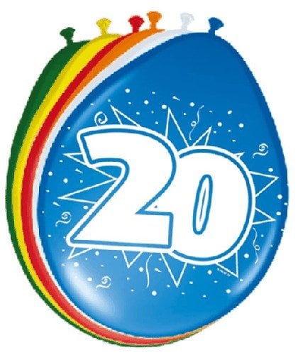 Feestbazaar Ballonnnen '20' (8 st)