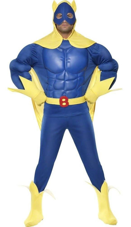 Feestbazaar Bananaman superheld kostuum