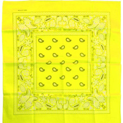 Feestbazaar Bandana fluor geel