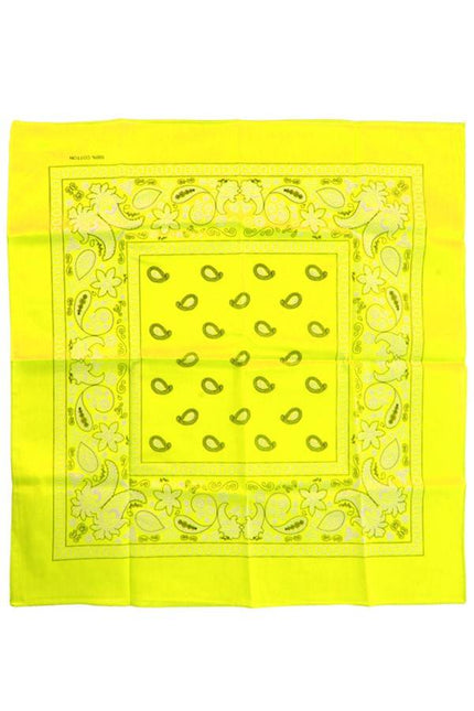 Feestbazaar Bandana fluor geel