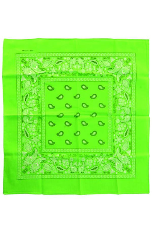 Feestbazaar Bandana fluor groen