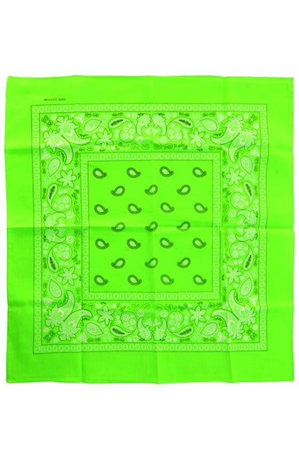 Feestbazaar Bandana fluor groen