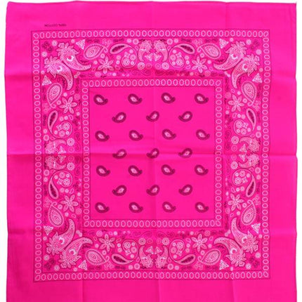 Feestbazaar Bandana fluor roze