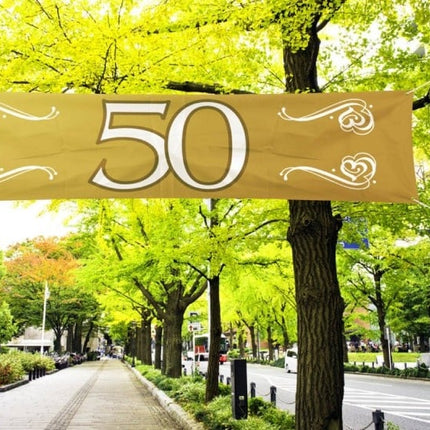 Feestbazaar Banner 50 jubileum 180X40 cm