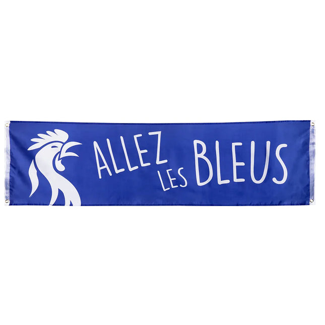 Feestbazaar Banner 'Allez les Bleus' (180cm)
