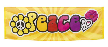 Feestbazaar Banner 'Peace' 74 x 220 cm