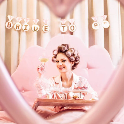 Feestbazaar Banner Ringen 'Bride To Be' (2,5m)