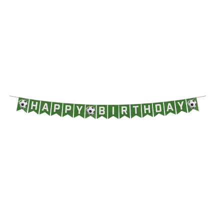 Feestbazaar Banner Voetbal Happy Birthday (6m)