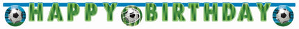 Feestbazaar Banner Voetbal Happy Birthday Goal (2m)