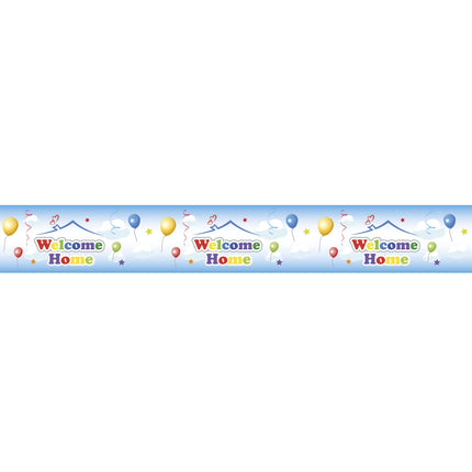 Feestbazaar Banner Welcome Home Balloons (610x8cm)