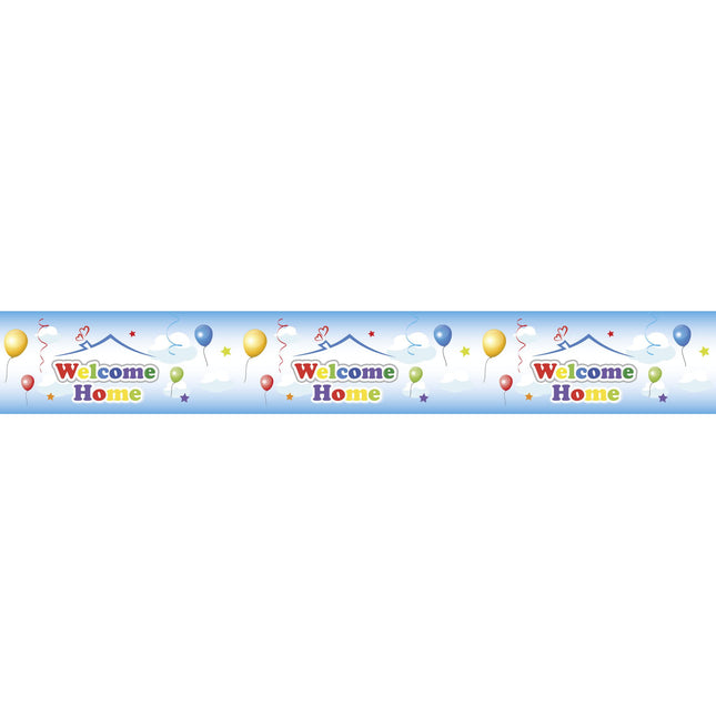Feestbazaar Banner Welcome Home Balloons (610x8cm)